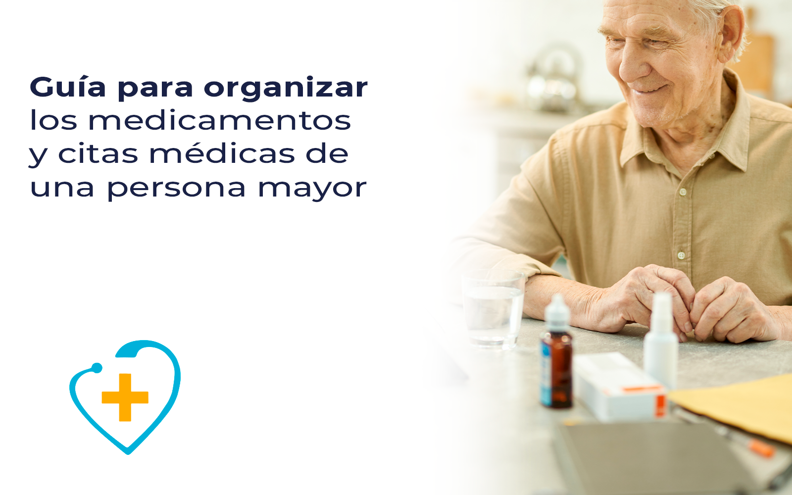 Guía para organizar los medicamentos y citas médicas de una persona mayor